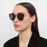 The Calthorpe | Oval Sunglasses in Black Frame (C86)