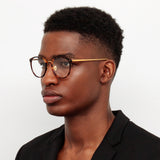 The Calthorpe |  Men's Oval Optical Frame in Tortoiseshell (C92)