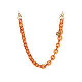 Amber Tortoiseshell Oval Chain