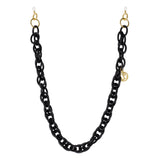 Multi Loop Black Acetate Chain