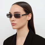 Magda Butrym Rectangular Sunglasses in Black