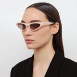 Magda Butrym Slim Cat Eye Sunglasses in Peach