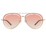 Matthew Williamson Foxglove Sunglasses in Light Gold