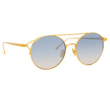 Linda Farrow Rayan C7 Oval Sunglasses