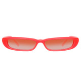 The Attico Thea Angular Sunglasses in Neon Pink