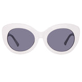 Agnes Cat Eye Sunglasses in White