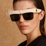 Rosalie Oversized Sunglasses in Cream