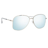 Dries Van Noten 199 Aviator Sunglasses in Silver