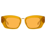 Dries Van Noten 202 Round Sunglasses in Brown