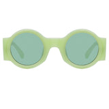 Dries Van Noten 98 Round Sunglasses in Green