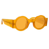 Dries Van Noten 98 Round Sunglasses in Orange