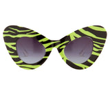 Jeremy Scott Cat Eye Sunglasses in Zebra Print