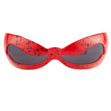 Jeremy Scott Wave Sunglasses in Red