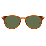 Linda Farrow Linear Fuller A C11 D-Frame Sunglasses