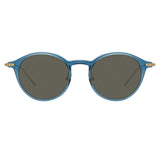 Linda Farrow Linear Arris A C11 Oval Sunglasses