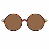 Linda Farrow Linear Savoye A C10 Round Sunglasses