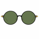 Linda Farrow Linear Savoye C9 Round Sunglasses