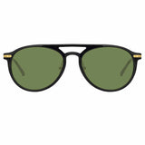 Linda Farrow Linear Ando C9 Aviator Sunglasses