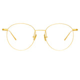 Foster Oval Optical Frame in Yellow Gold