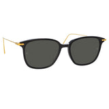 Coffey A Rectangular Sunglasses in Black