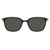 Coffey Rectangular Sunglasses in Black (Men's)