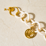 Cream Round Link Acetate Chain