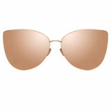 Ida Cat Eye Sunglasses in Rose Gold