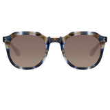 Fletcher Angular Sunglasses in Blue Tortoiseshell
