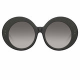 Paco Rabanne Donyale Oversized Sunglasses in Black and White