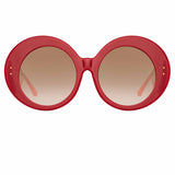 Paco Rabanne Donyale Oversized Sunglasses in Bordeaux