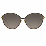 Francis Cat Eye Sunglasses in Yellow Gold