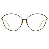 Francis Cat Eye Optical Frame in Yellow Gold