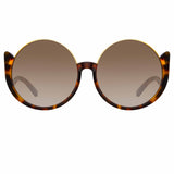 Florence Round Sunglasses in Tortoiseshell