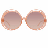 Ellen Round Sunglasses in Orange