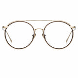 Corey Oval Optical Frame in Light Gold