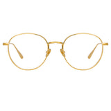 Luna Oval Optical Frame in Yellow Gold
