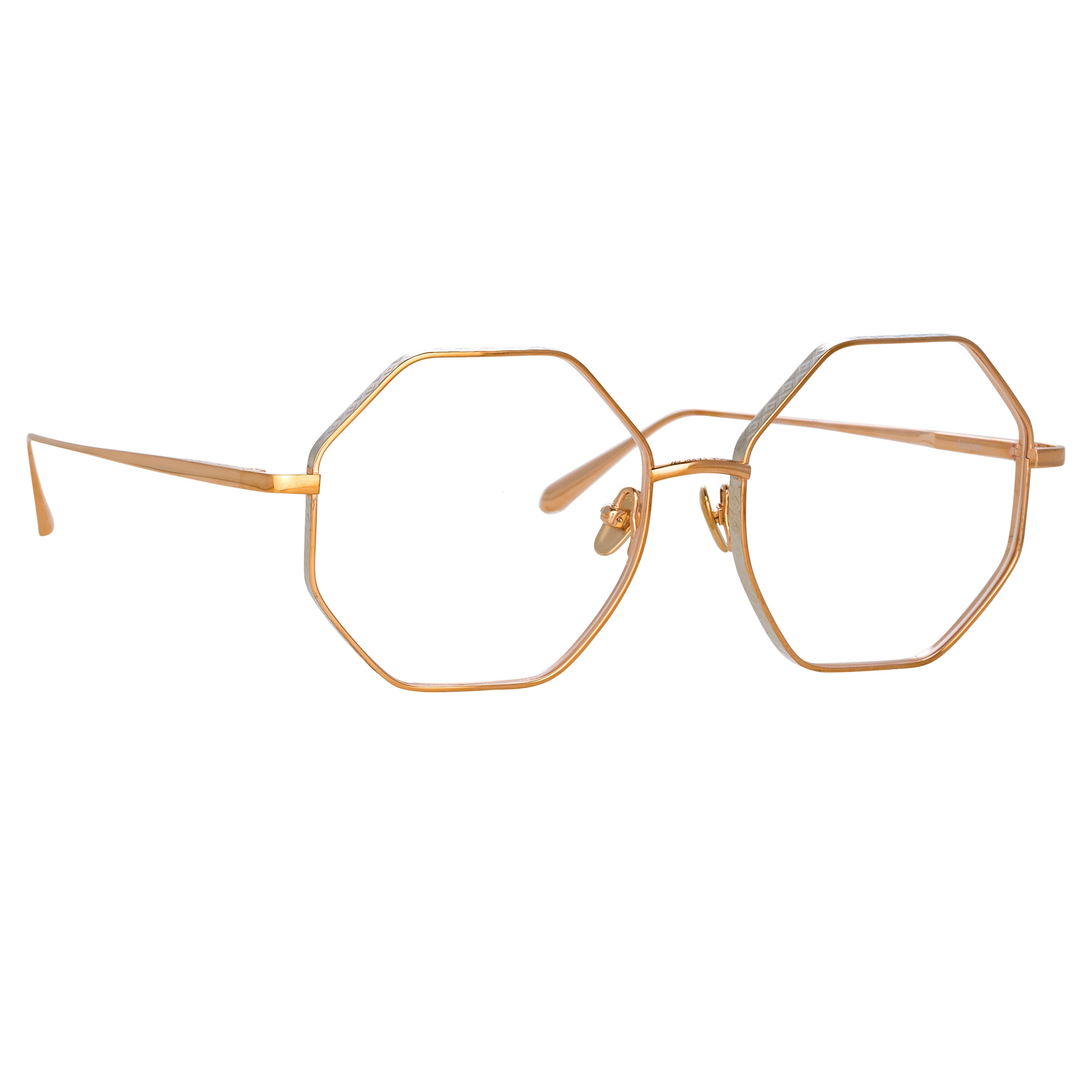 Gold frame cheap glasses nas