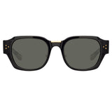 Ramon Rectangular Sunglasses in Black