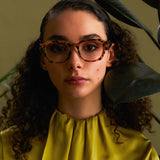 Ramon Rectangular Optical Frame in Tobacco Tortoiseshell