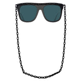 Dakota Flat Top Sunglasses in Black