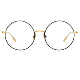 Bea Round Optical Frame in Yellow Gold