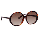 Paloma Hexagon Sunglasses in Tortoiseshell