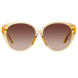 Katia Cat Eye Sunglasses in Saffron
