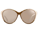 Linda Farrow 332 C16 Cat Eye Sunglasses