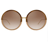The Kew | Oversized Sunglasses in Brown Frame (C34)
