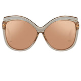 Linda Farrow 465 C12 Oversized Sunglasses