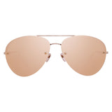Linda Farrow 498 C3 Aviator Sunglasses