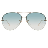 Linda Farrow 574 C10 Aviator Sunglasses
