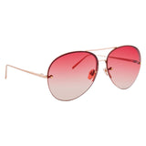 Linda Farrow 574 C7 Aviator Sunglasses