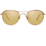 Linda Farrow 623 C7 Oval Sunglasses